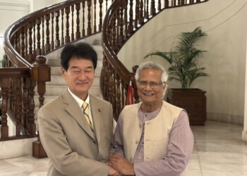 ノーベル平和賞受賞者のユヌス最高顧問にお会いし、バングラデシュの将来像について伺いました。日本への信頼は厚く、積み重ねた信頼は日本とバングラデシュ両国の国益を守ります。